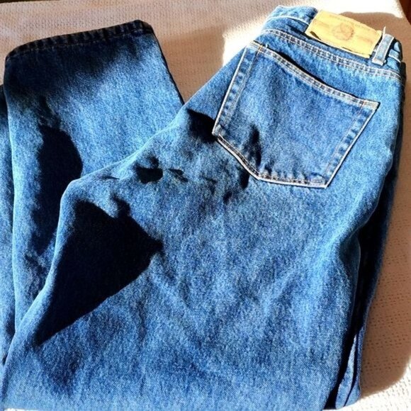 Eddie Bauer Relaxed Fit Flannel Lined Insulated Pocketed High Rise Sz 34x32 Jean - Picture 4 of 13